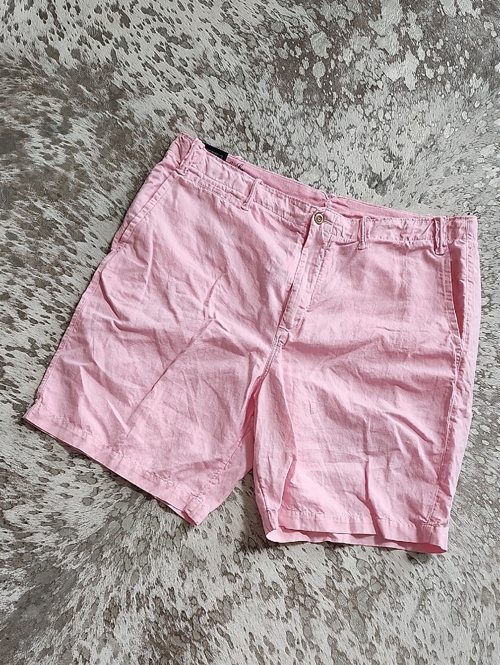 Polo Ralph Lauren Linen Blend Classic Shorts Sz40 Pink NWT